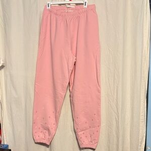 CHRLDR Pink adult Sweatpants Medium. inseam 29”